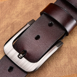 Everyday.Discount men's genuine leather waist belts tooled cowskin narrow wide waistband good belts adjustable buckles giftset cheap cowhide leather belts italian vs europe old fashioned quality belts with buckle 