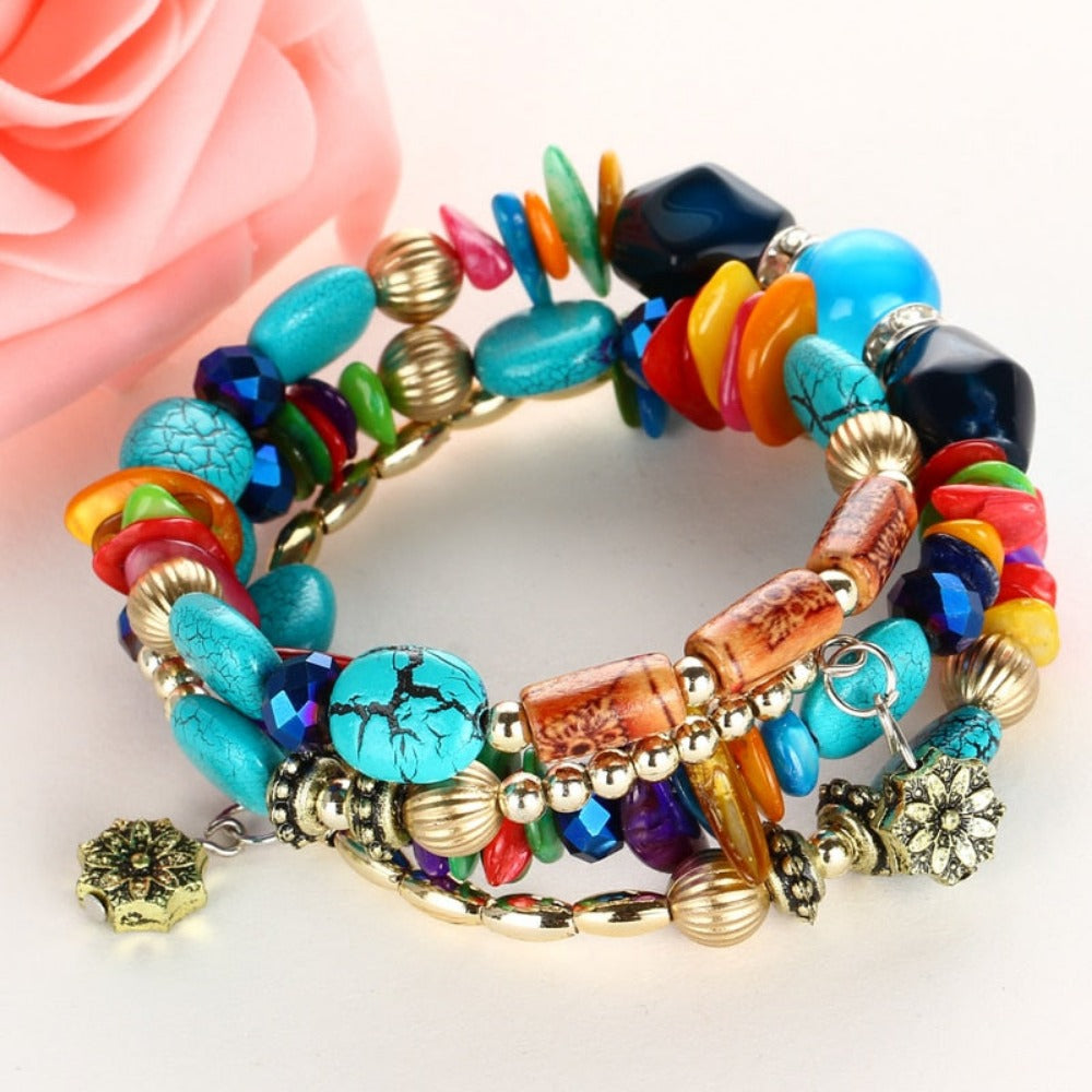 Everyday.Discount women's bracelets bohemian charms bead multilayer bangle multicolor good prices beaded gemstone cheap price jewelry womens bracelets charm beads pendants crystals ball murano hearts leafs austrian zircon baceletsoftheday