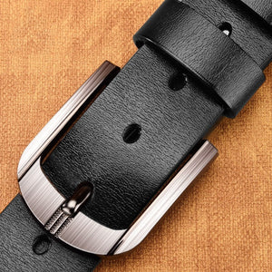 Everyday.Discount men's genuine leather waist belts tooled cowskin narrow wide waistband good belts adjustable buckles giftset cheap cowhide leather belts italian vs europe old fashioned quality belts with buckle 