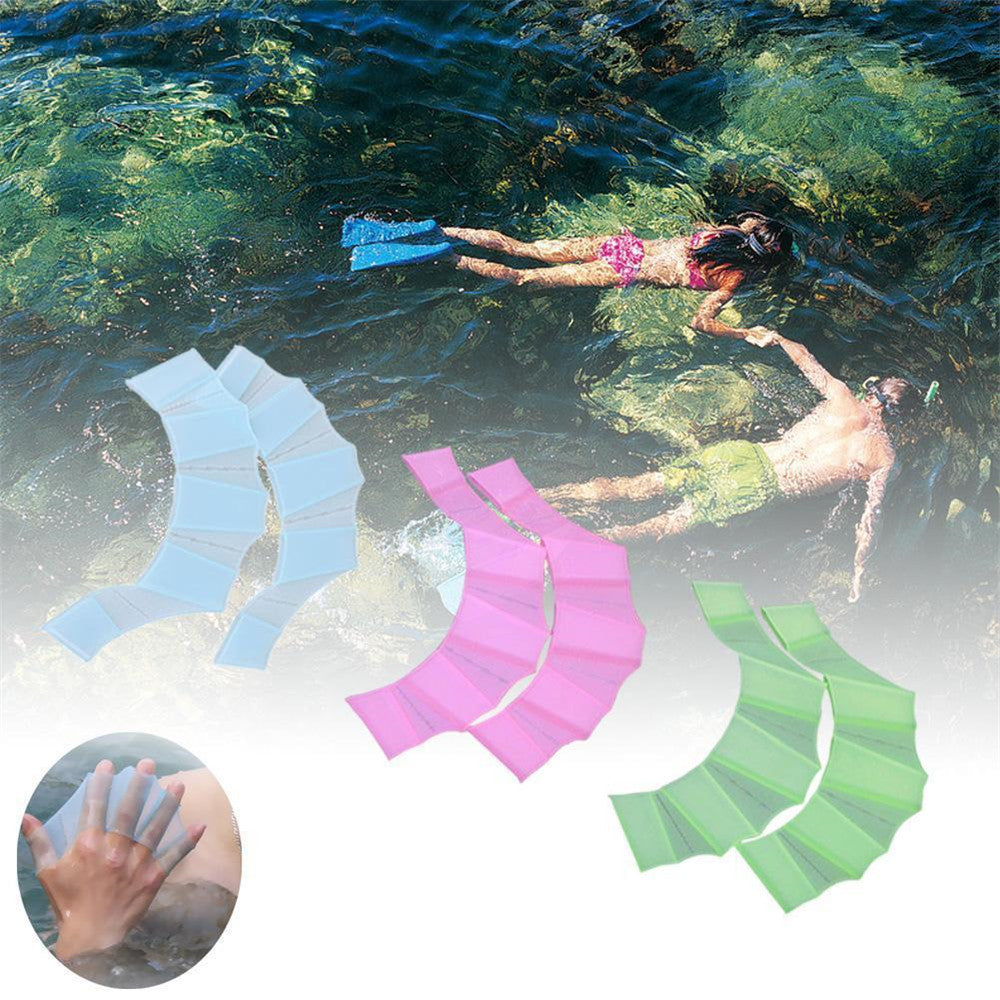 Everyday.Discount swimming swimhand finger fins learning swimming finger wear handweb swimtraining diving gloves swimpool paddles