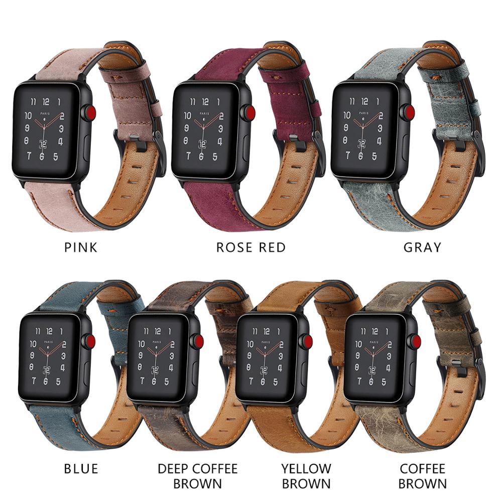 Everyday.Discount leather strap for apple watches cowhide leather watchband iWatch watch vs fashionable watchbands for wristwatches