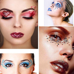 Face makeup rhinestones mixed size eyeshadow glitter diamond for