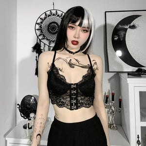 Everyday.Discount buy women's croptop tiktok videos summer dark camis females strap sleeveless women corset clothing crops camis gothic t-shirts straps elastic fitted bodytop clothings bralettes moda bratop streetfashion wear womens bust crop pinterest europe style moda wear with heels pant leggings trousers instagram boutique everyday.discount free.shipping