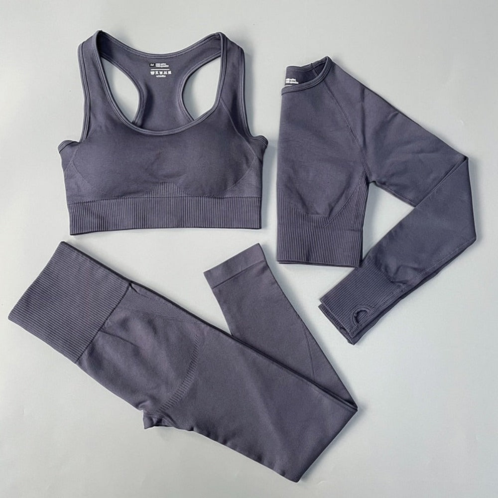 Everyday.Discount women bratop and leggings sportswear seamless workout gymset two three four pcs sports gymset indoors outdoors clothing   