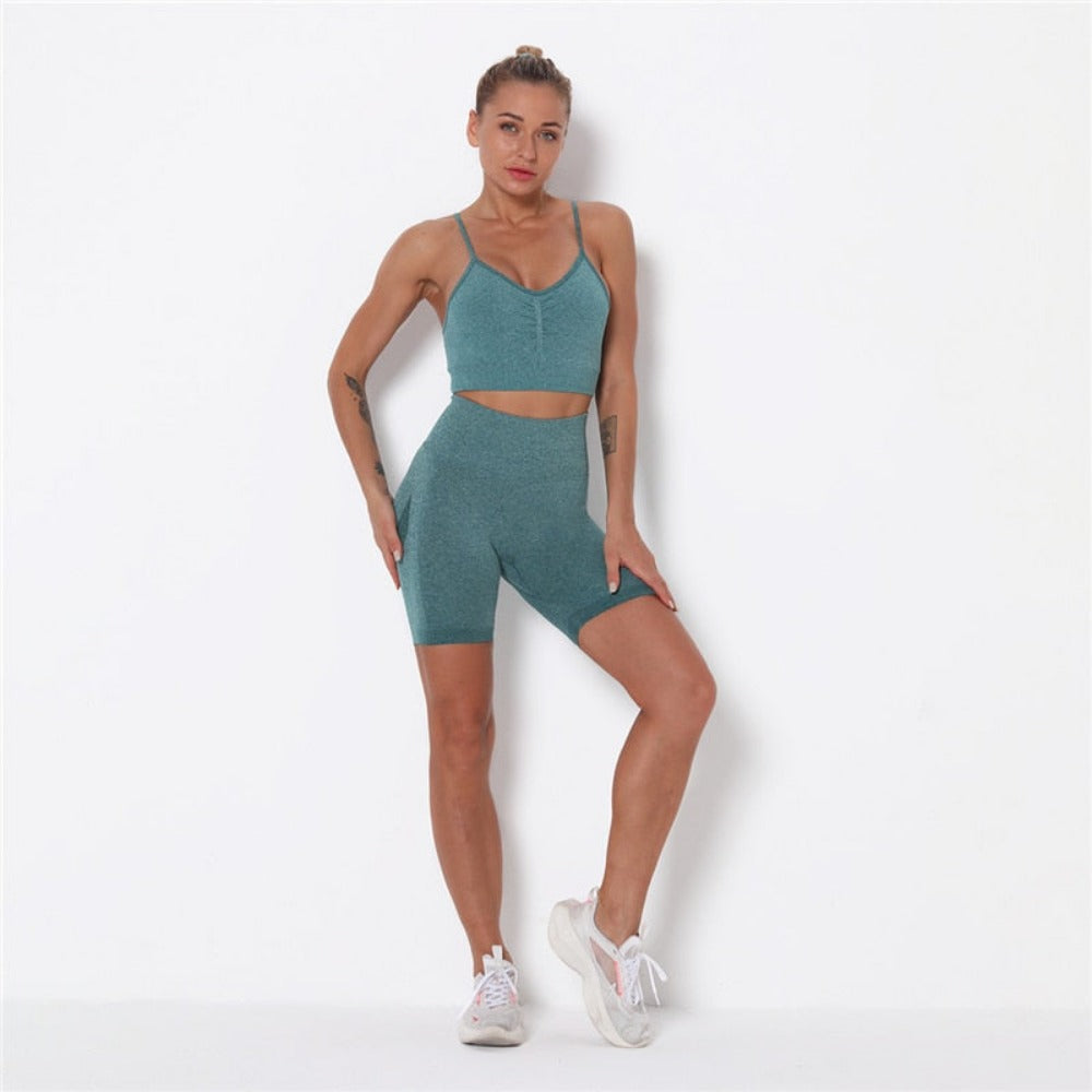 Everyday.Discount gymset seamless longsleeve sleeveless croptop squat proof pushup leggings sportset cotton blends antipilling breathable quick drying workout pushup leggings ankle-length fitnesswear vs workout yogapant leggings gymwear sportswear 