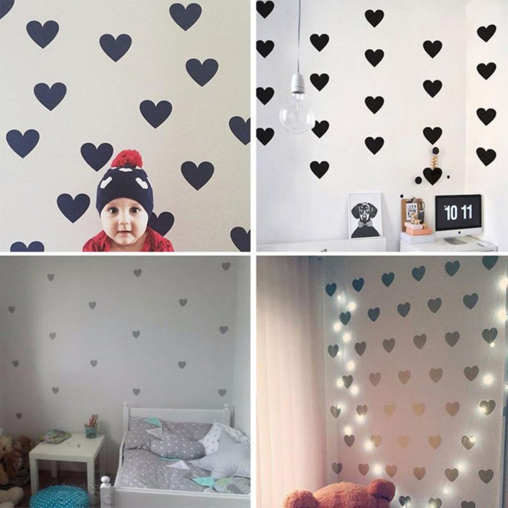 Everyday.Discount hearts wallstickers kids bedroom wall vs interior decoration decals  interior adhesive childsroom furniture window mural realistic wall ceiling vs drawings painting cheap price cute personalized decals 