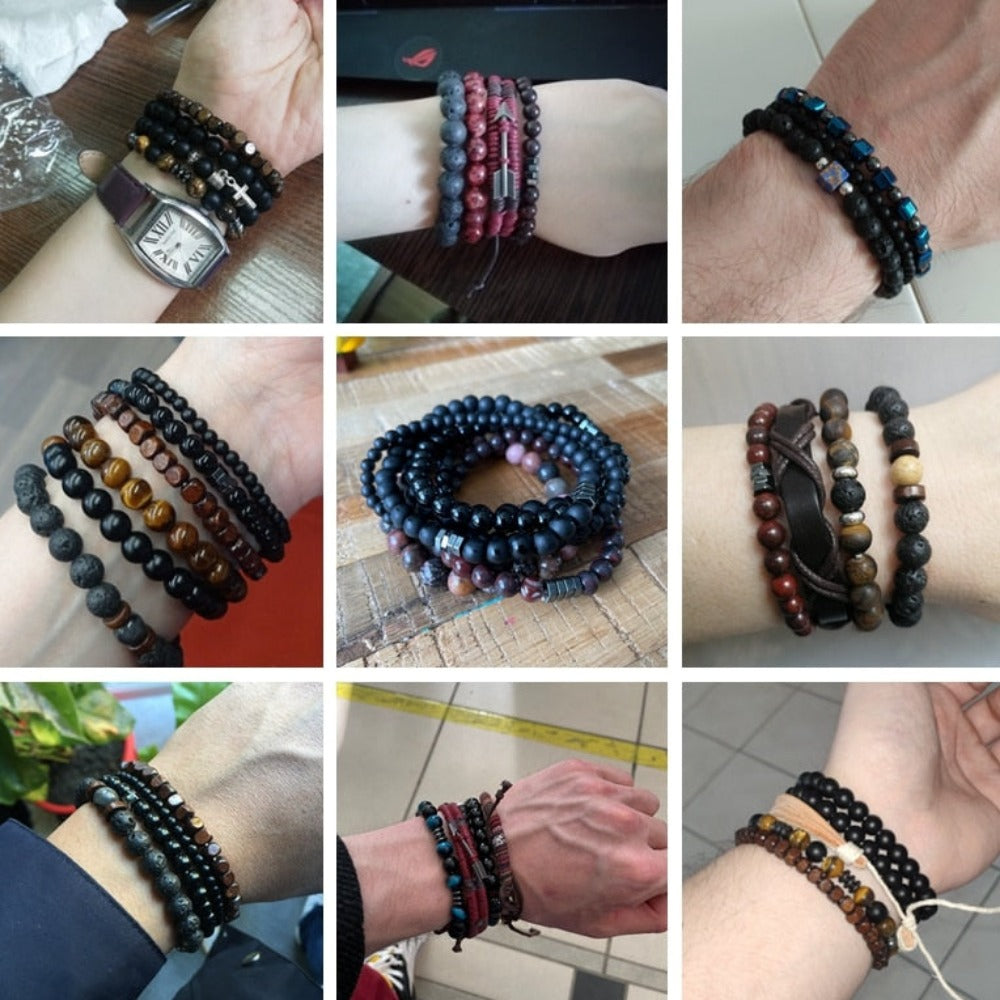 Everyday.Discount unisex beads bracelets buddhism feng shui obsidian stone beads wristband inspiration charm friendship couple lovers friends natural stones vs beaded buddha summer beach cute elastic gemstone quartz beads bracelets  