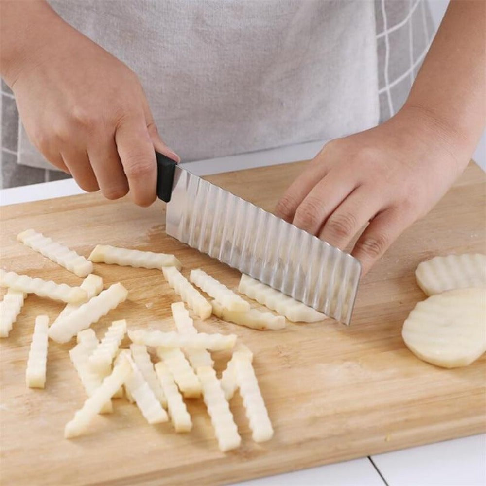 buy potato knife pinterest slicer and dicer knives facebookvs waved kitchen onion scalloped potatoes slicer knives tiktok youtube videos cuttings french potatoes salad chopped slicing wrinkled vegetables instagram kitchen shaped knives for fried french potatoes stainless blade various style multi quick potato slicers kitchenaid everyday free.shipping 