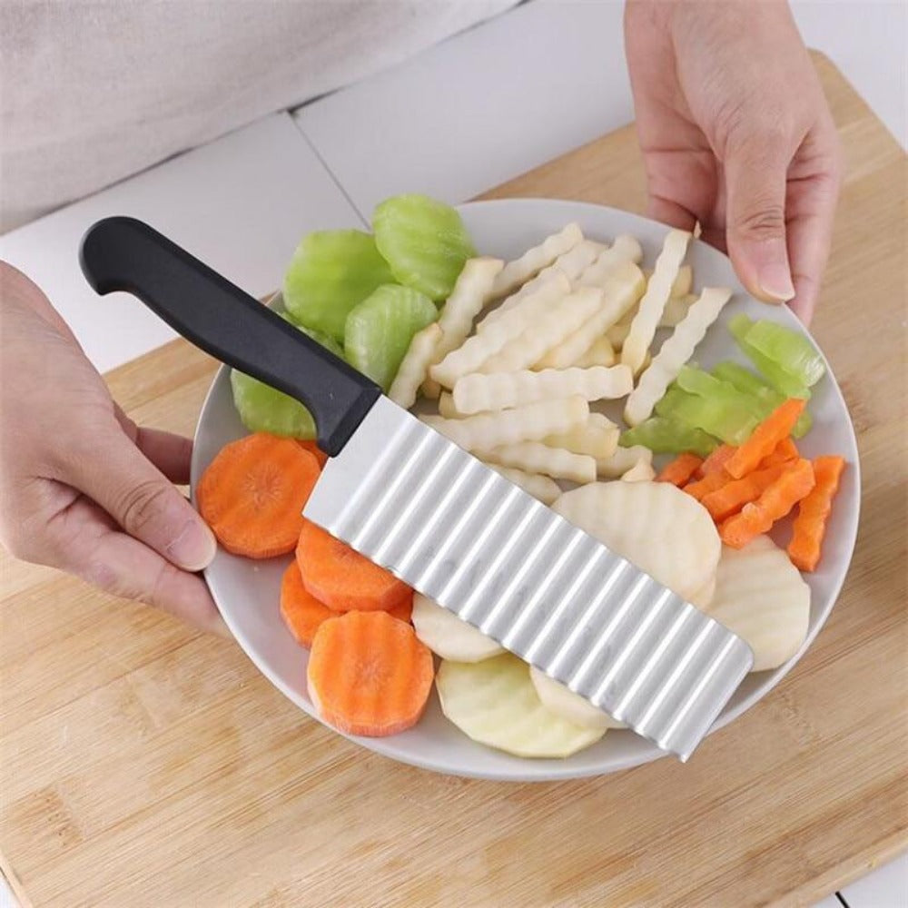 buy potato knife pinterest slicer and dicer knives facebookvs waved kitchen onion scalloped potatoes slicer knives tiktok youtube videos cuttings french potatoes salad chopped slicing wrinkled vegetables instagram kitchen shaped knives for fried french potatoes stainless blade various style multi quick potato slicers kitchenaid everyday free.shipping 