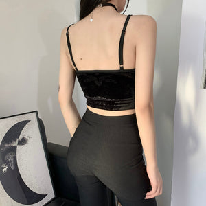 Everyday.Discount buy buy women's croptop tiktok, facebook,summer dark camis strap sleeveless women corset clothing crops camis gothic t-shirts straps elastic fitted bodytop clothings bralettes moda crop bratop streetfashion wear womens bust crop europe styles pinterest moda wear with heels pant leggings trousers instagram boutique everyday.discount free.shipping