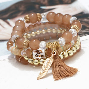 Everyday.Discount women bracelets bohemian charm beads bangles multilayer bracelets 
