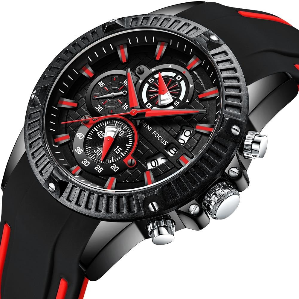 Everyday.Discount men's watches quartz wristwatch vs sports silicon strap watch 