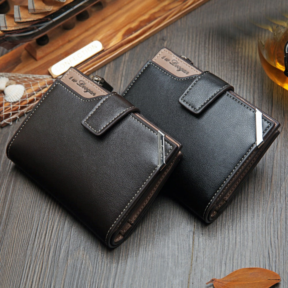 Everyday.Discount buy men's leather wallets with coin interior photo holder zipper compartment tiktok pinterest artificial leather wallets various color instagram men's wallets free.shipping 