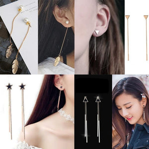Everyday.Discount korean tassel earrings for women beautiful teardrop triangle everyday jewelry pendientes brincos sequins dangle earringsngle everyday Jewelry 