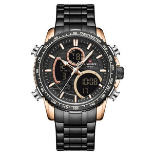 Everyday.Discount men's watches stainless chronograph analog quartz wristwatch everyday wear wristwatches