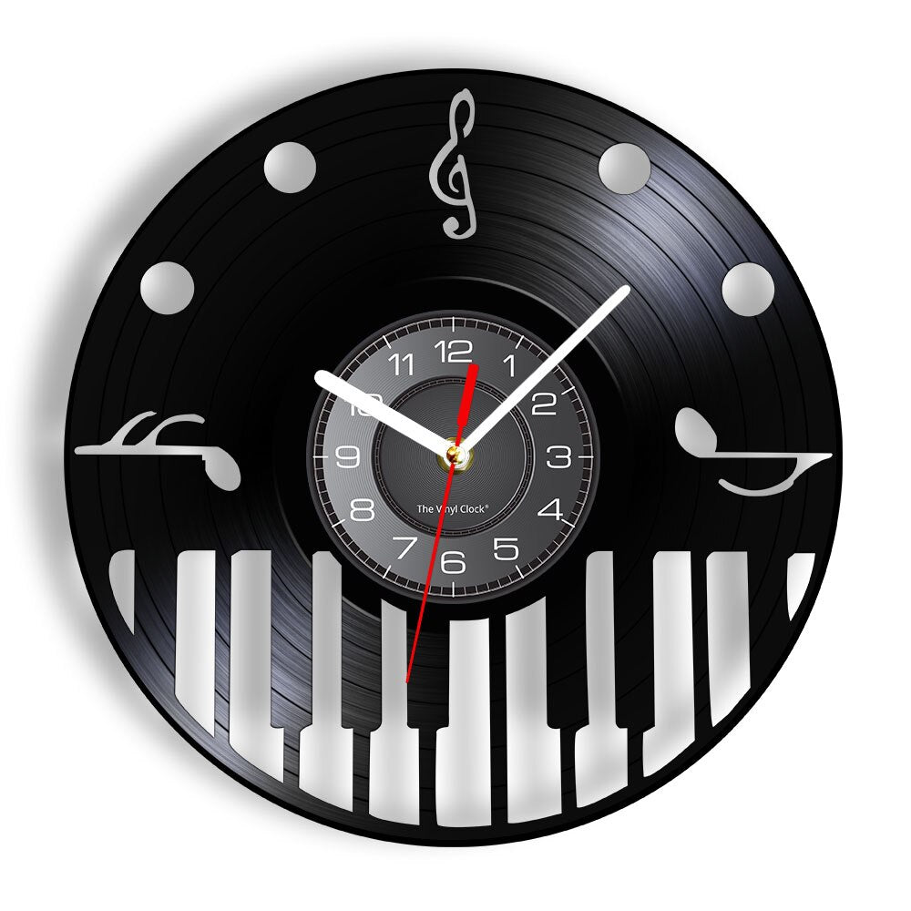 Everyday.Discount wallclock music instruments designed clock music notes melody musicians ledlight wall clocks unique designed decoration analog not thicking quartz movement frameless luminous wallclock music instruments designed clock 