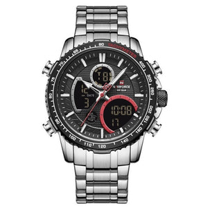 Everyday.Discount men's watches stainless chronograph analog quartz wristwatch everyday wear wristwatches