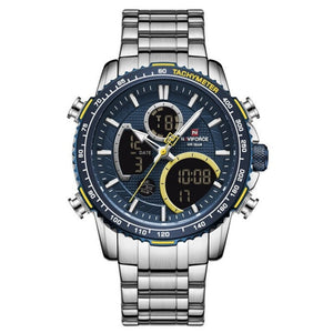 Everyday.Discount men's watches stainless chronograph analog quartz wristwatch everyday wear wristwatches