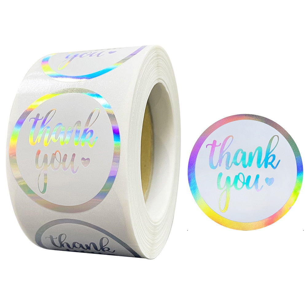 Everyday.Discount decals lovely thank you decals round shape rainbow color text scrapbooking gifts packaging weddings valentine stationery foil decal envelope sealing decals self adhesive packaging decal personalized decoration sweet birthday purchase gifts tiny decal weddings bridal custom sticky round thank you message supporting purchase stickersroll decals