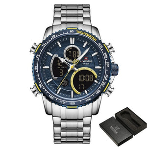 Everyday.Discount men's watches stainless chronograph analog quartz wristwatch everyday wear wristwatches