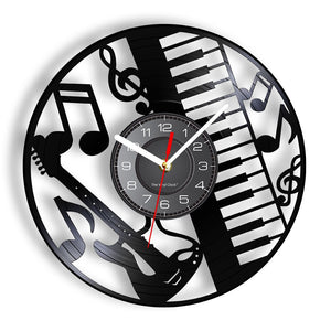 Everyday.Discount wallclock music instruments designed clock music notes melody musicians ledlight wall clocks unique designed decoration analog not thicking quartz movement frameless luminous wallclock music instruments designed clock 