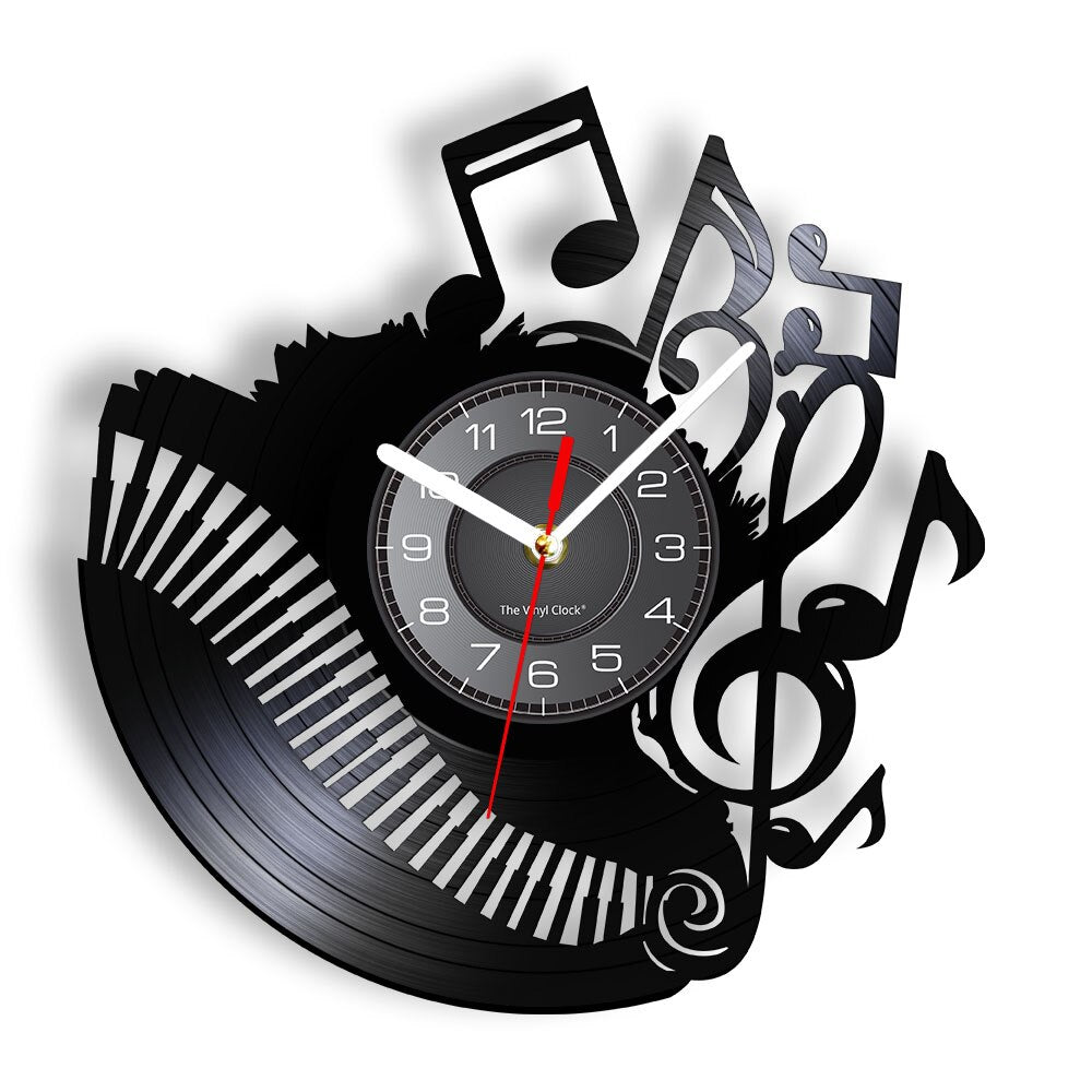 Everyday.Discount wallclock music instruments designed clock music notes melody musicians ledlight wall clocks unique designed decoration analog not thicking quartz movement frameless luminous wallclock music instruments designed clock 