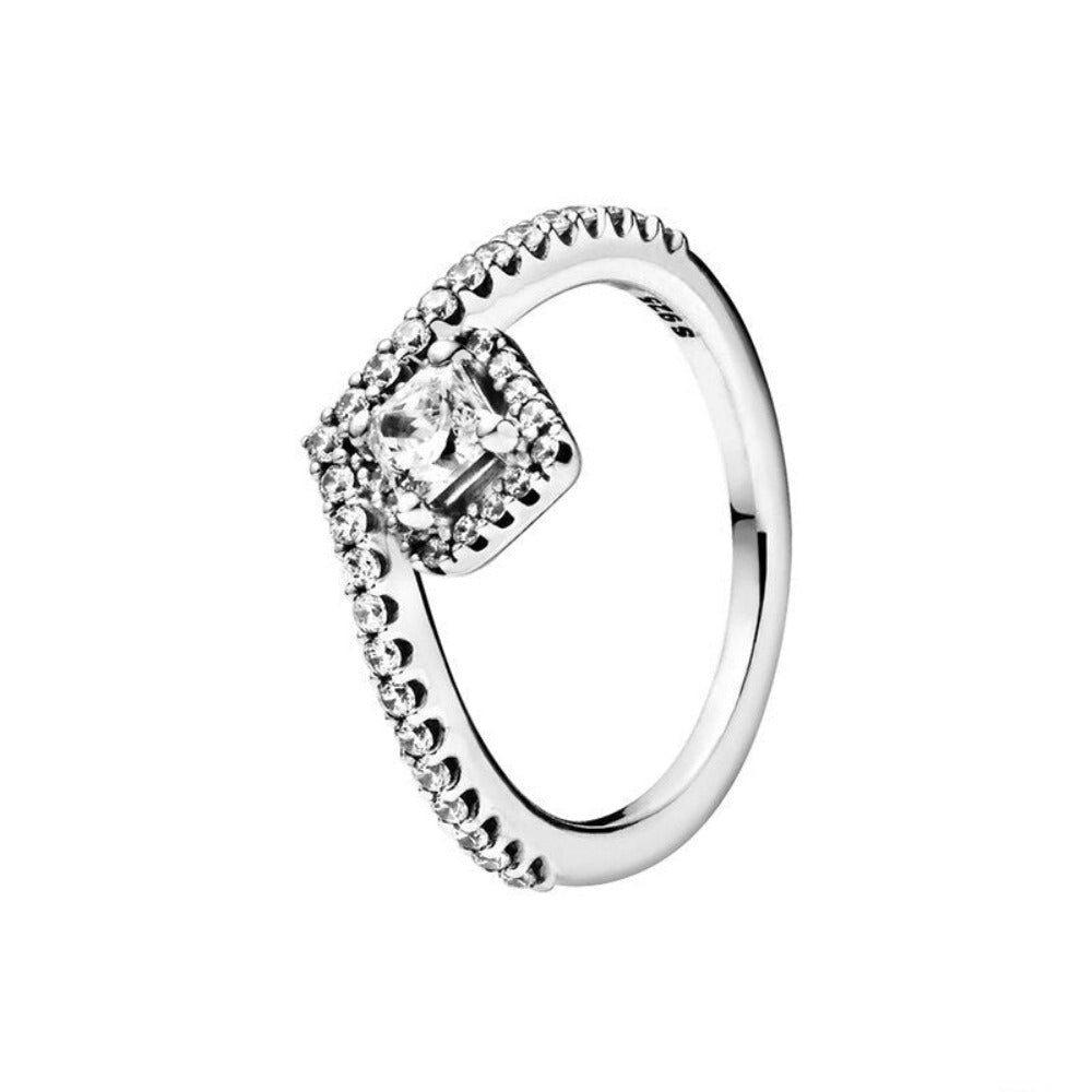 Everyday.Discount women rings cubic zirconia inlay silver color rhinestone crystal rings women's artificial diamond bridal street night fashionable rings  