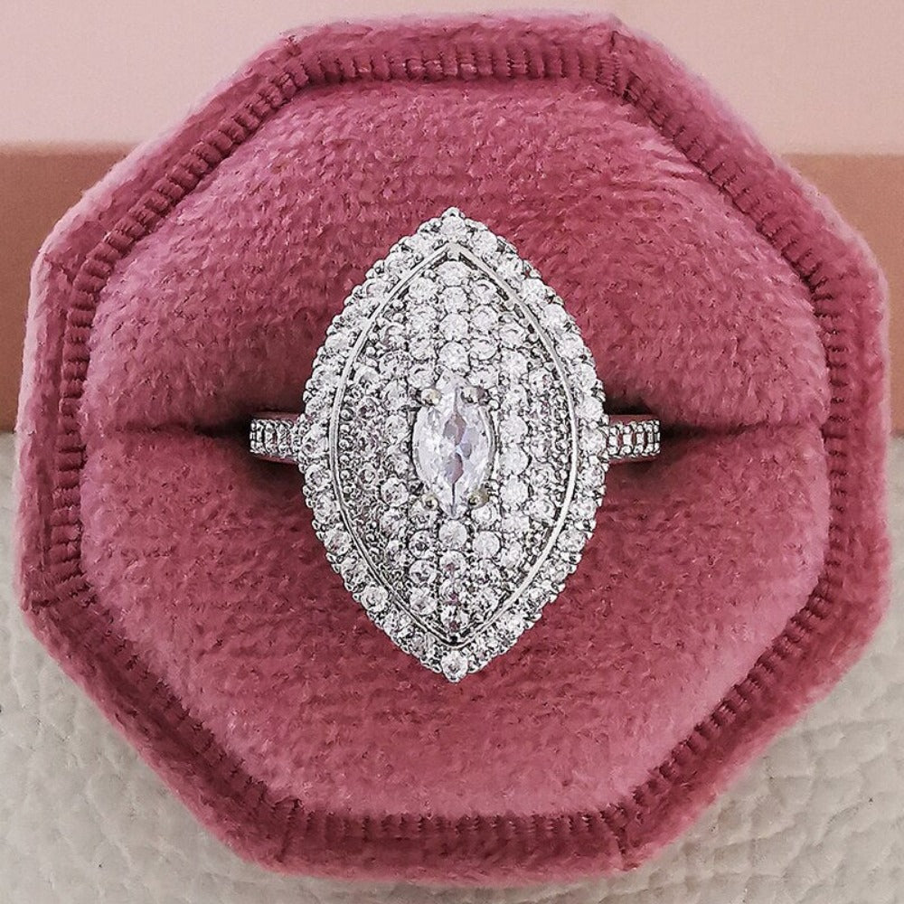 Everyday.Discount women's rings diamond crystal zircon stones inlay silver color rings women romantic cubic zirconia rings cheap everyday wear hypoallergenic jewelry   