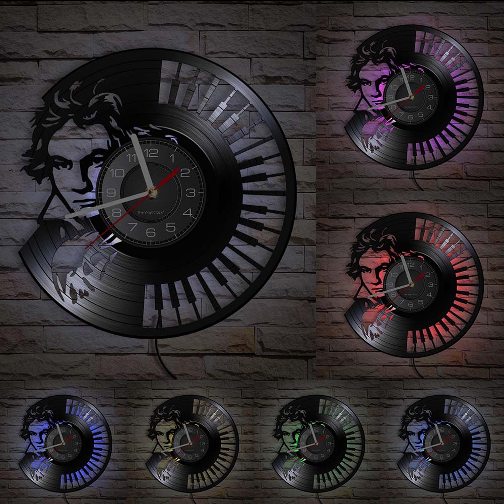 Everyday.Discount wallclock music instruments designed clock music notes melody musicians ledlight wall clocks unique designed decoration analog not thicking quartz movement frameless luminous wallclock music instruments designed clock 