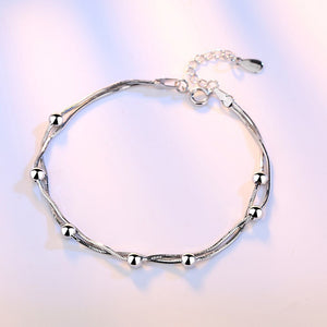 Everyday.Discount bracelets women silver plated cheap charm women's jewelry bracelets 