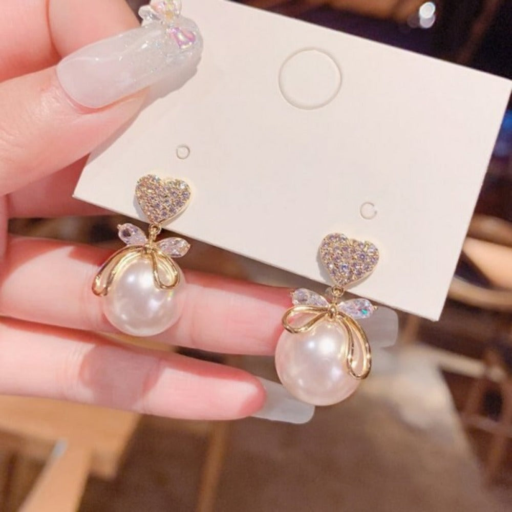 Everyday.Discount women's earrings cheap prices celebrity tassels crystal jewelry earrings earrings cubic zircon stones ear rings crystal bowknot various colors eye-catching gifts for women  