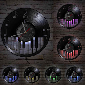 Everyday.Discount wallclock music instruments designed clock music notes melody musicians ledlight wall clocks unique designed decoration analog not thicking quartz movement frameless luminous wallclock music instruments designed clock 