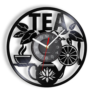 Everyday.Discount kitchen clock old style teapot wall clocks coffeecorner wall mounted clocks interior custom designed deco clock analog not thicking ledlight vs quartz movement frameless luminous wallclock 