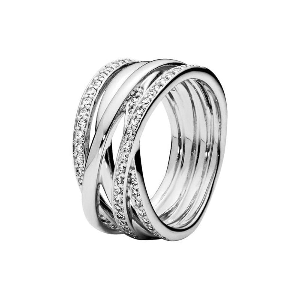 Everyday.Discount women rings cubic zirconia inlay silver color rhinestone crystal rings women's artificial diamond bridal street night fashionable rings  