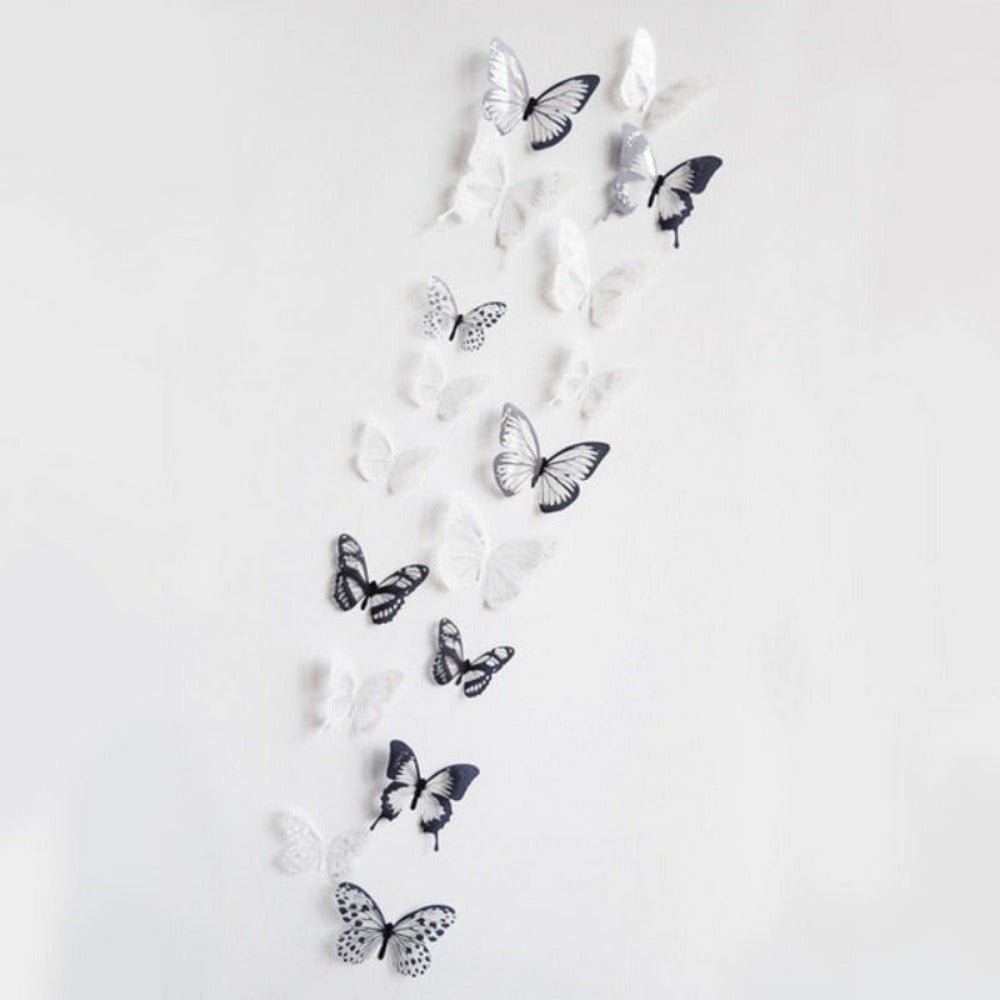 Everyday.Discount interior mural butterflies wallstickers dark vs white rainbow colors interior decoration decals adhesive rainbow colors kitchen furniture vs coffeecorner cafe windows realistic wall ceiling cheap price cute personalized butterflies 