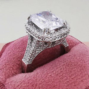 Everyday.Discount women's rings diamond crystal zircon stones inlay silver color rings women romantic cubic zirconia rings cheap everyday wear hypoallergenic jewelry  
