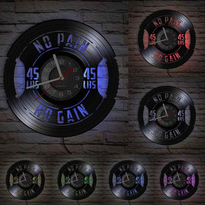 Everyday.Discount wallclock workout sports interior clock bodyhealth dumbbell designed clock unique decoration analog not thicking ledlight quartz movement frameless luminous wallclock sports workout designed clock 