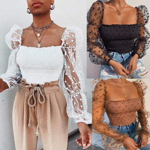 Everyday.Discount buy women's croptop lace sheer mesh see true facebook,summer boho elastic fitted bardot bust longsleeves ruched croptop pinterest corsets with lace sleeves for women eu tiktok moda instagram womens clothing wear with skirts heels leggings pant trousers various sizes and colors boutique everyday.discount everyday free.shipping