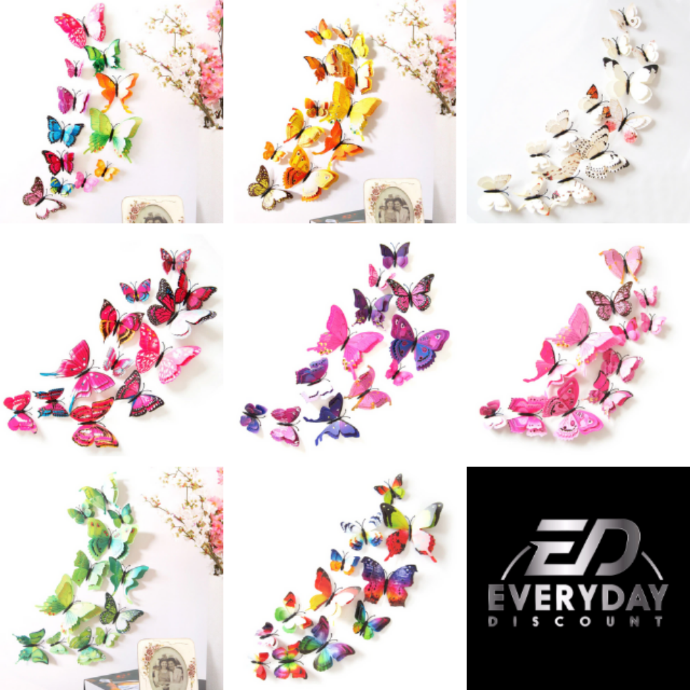 Everyday.Discount butterflies rose bluecolor yellow white wallstickers interior decals colorful interior mural butterflies rose silver butterflies interior decoration decals adhesive kitchen furniture cafe windows realistic goldcolor wall ceiling coffeecorner cheap price cute personalized butterflies  