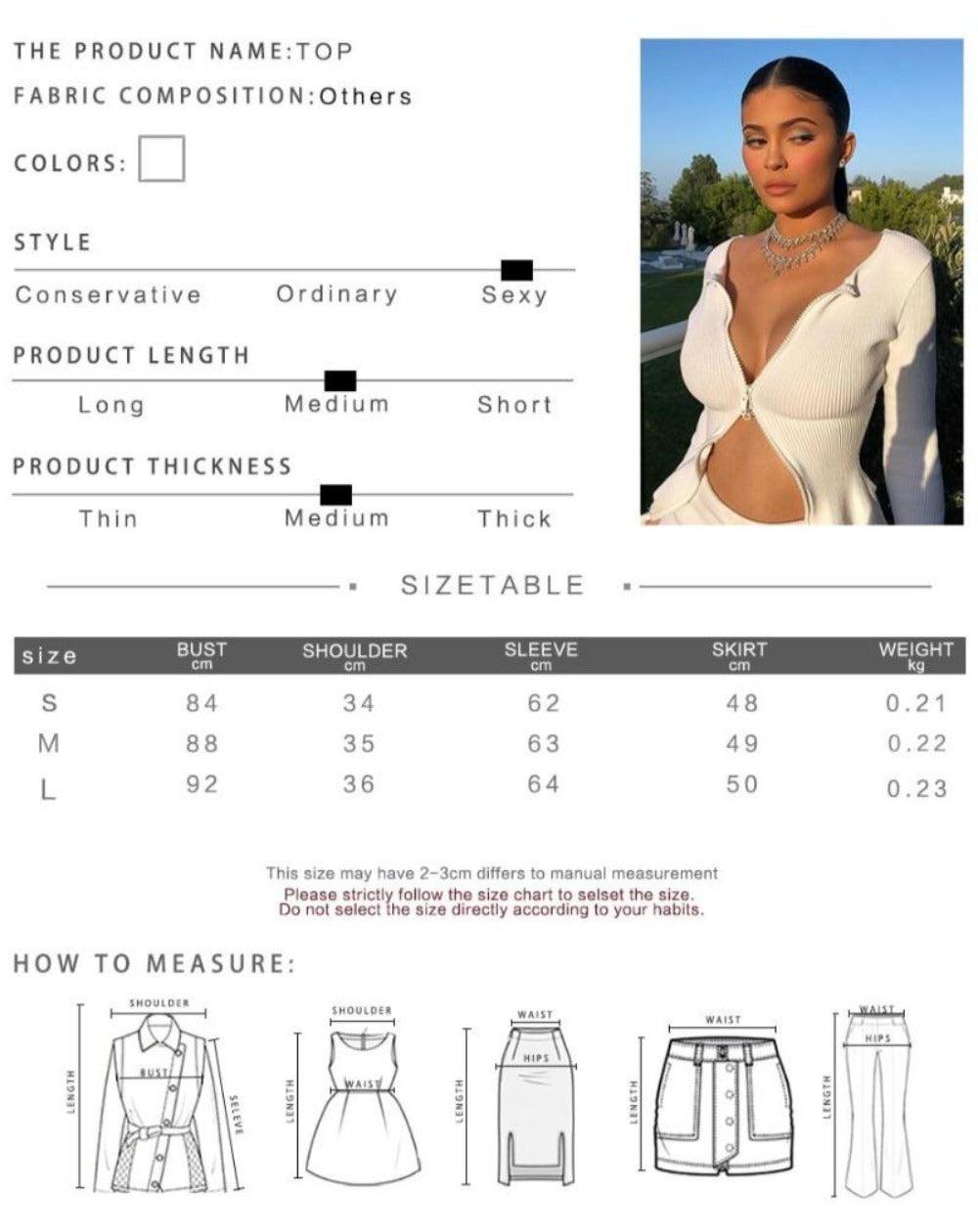 Everyday.Discount buy women's bodytop tiktok facebook,summer elastic fitted longsleeve bodytop pinterest overcoat with sleeves for women moda instagram womens longsleeve zipper jacket's clothing wear with skirts heels leggings pant trousers various sizes and colors boutique everyday.discount everyday free.shipping