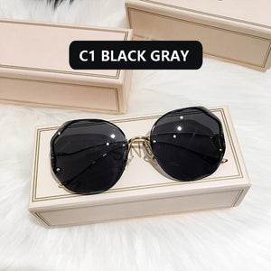 Everyday.Discount women's shade sunglasses frameless rimless sun eye glasses shades womens eyewear squared curved temple sun glasses women car driving holiday sea beach designed sunglasses everyday.discount women squared polycarbonate lenses uva  tiny round faces uva uvb cycling holiday eye glasses valentine gifts free.shipping 